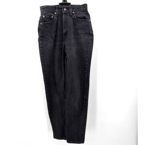 Levi's 512‎ Jeans Black Slim Fit Tapered Leg Women's Size 6 Regular Vintage